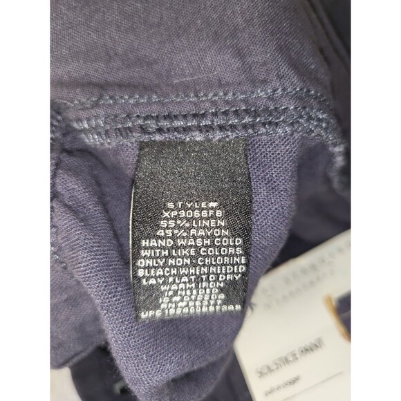 Social Standards Jogger Womens Small Pull On Linen Drawstring Blue High rise - Picture 10 of 11